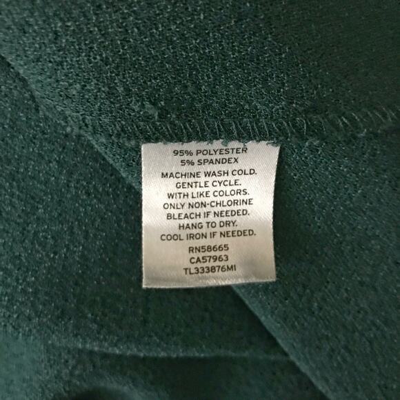 Flowy Short Open Back Plunge V Neck Skort Romper Dark Green, Size XS - Picture 8 of 8